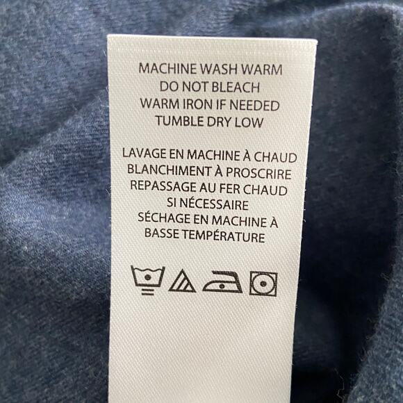 Travis Mathew Men's Medium Cloud Collection Flannel Shirt Blue Heather NEW - Picture 11 of 12